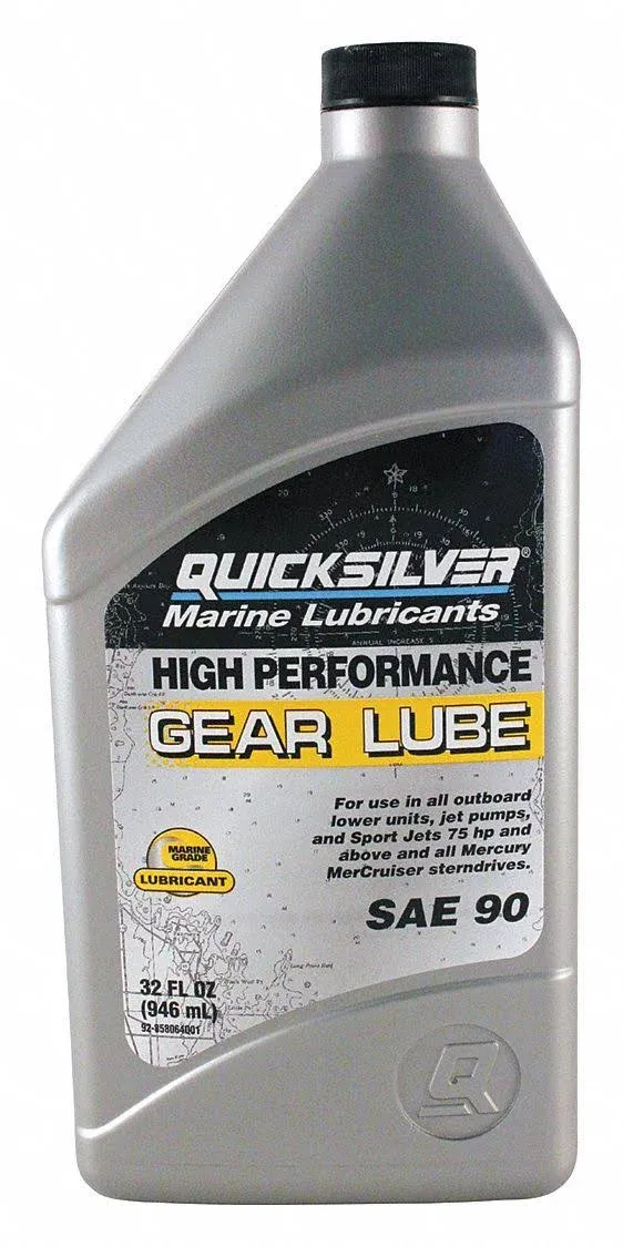 Quicksilver 858064Q01 High Performance SAE 90 Gear Lube for Mercury Outboards