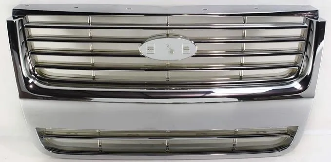 Garage-Pro Grille Assembly Compatible with 2006-2008 Ford Explorer Chrome Shell and Insert With emblem provision