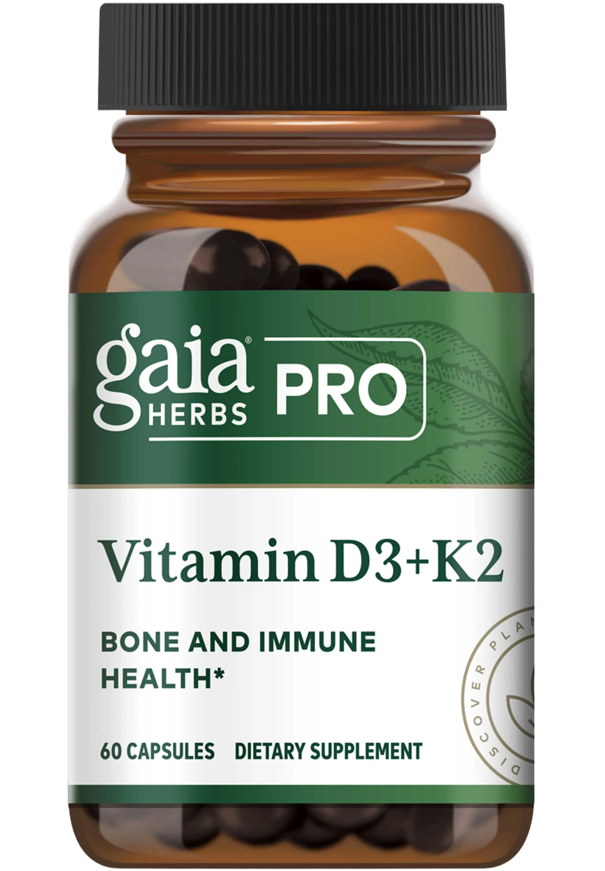 Gaia Pro - Vitamin D3 + K2 - 60 Capsules