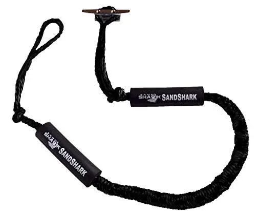 Sand Shark Premium Boat Bungee Dock Lines blue or black. Boat Ties to Dock. Redu