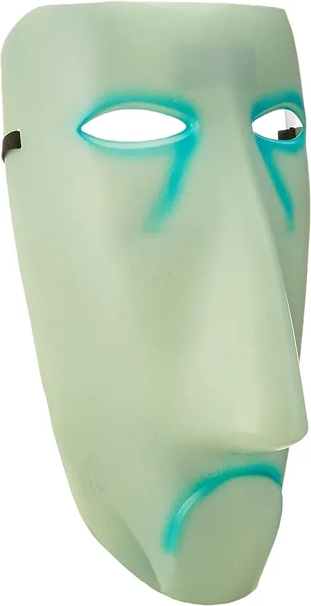 Disguise mens Shock Adult Costume Mask, Turquoise, Standard US