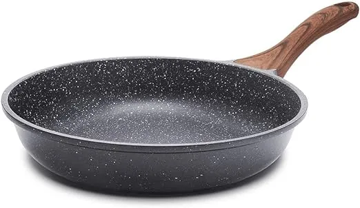 Nonstick Frying Pan Skillet, Swiss Granite Coating Omelette Pan, Healthy Ston...