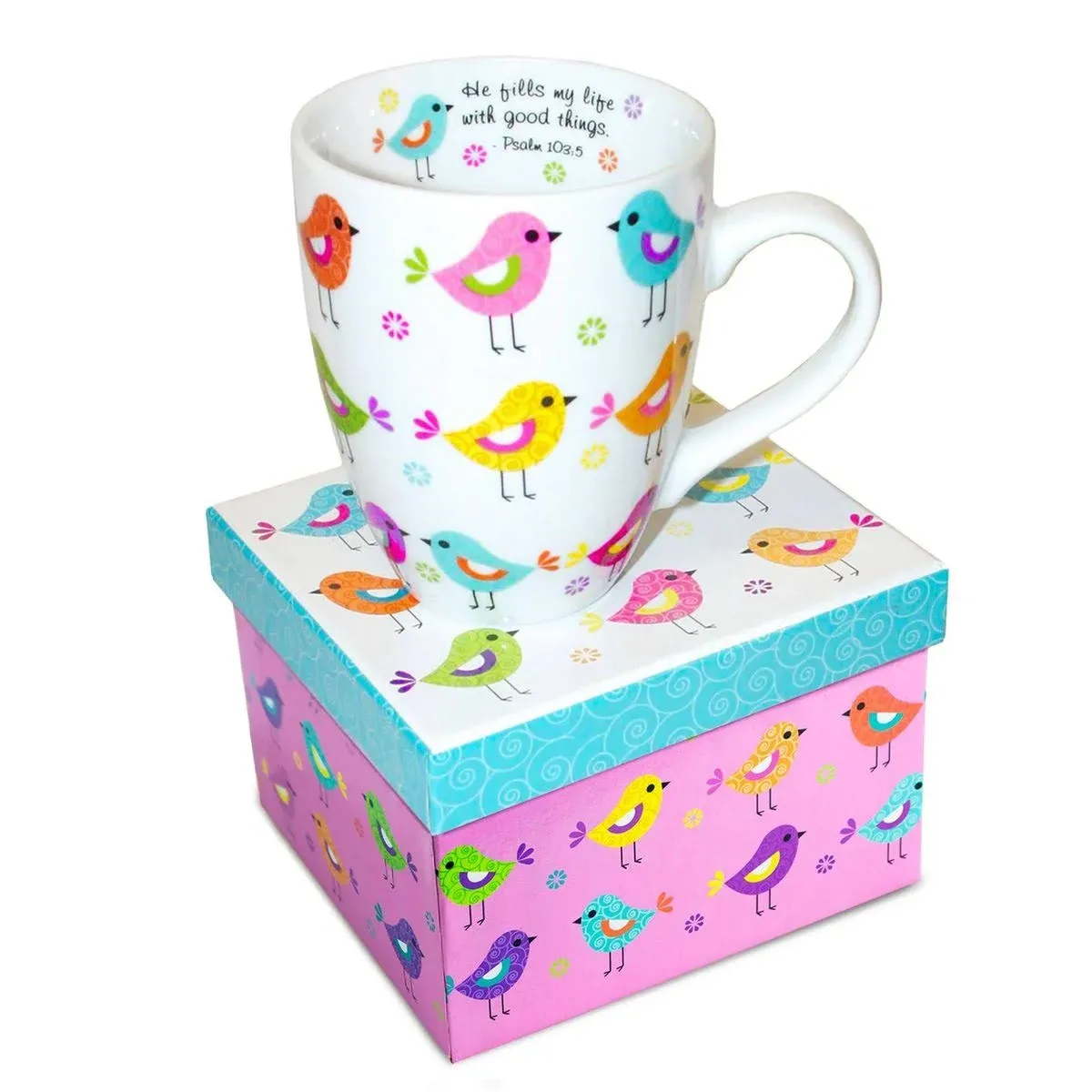 Divinity Boutique Birds in Rows Ceramic Mug