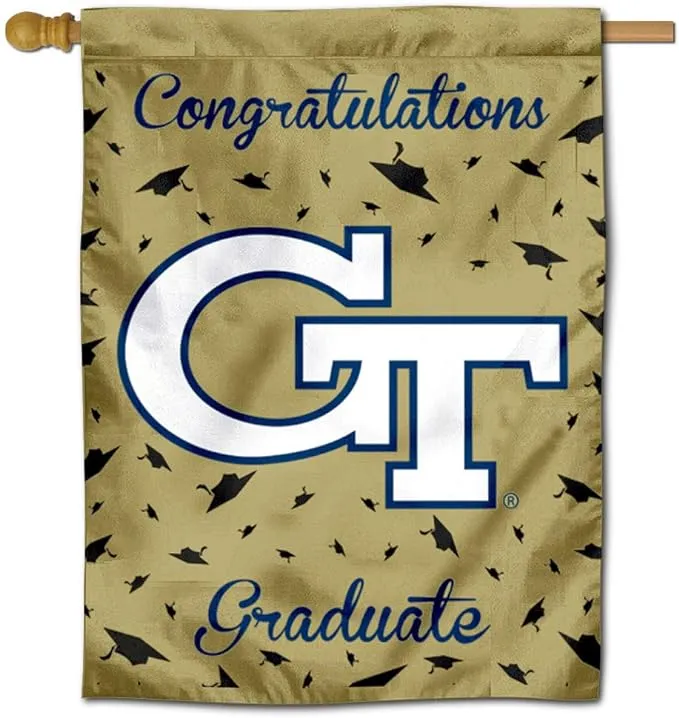 Georgia Tech Graduation Gift Decorative Flag