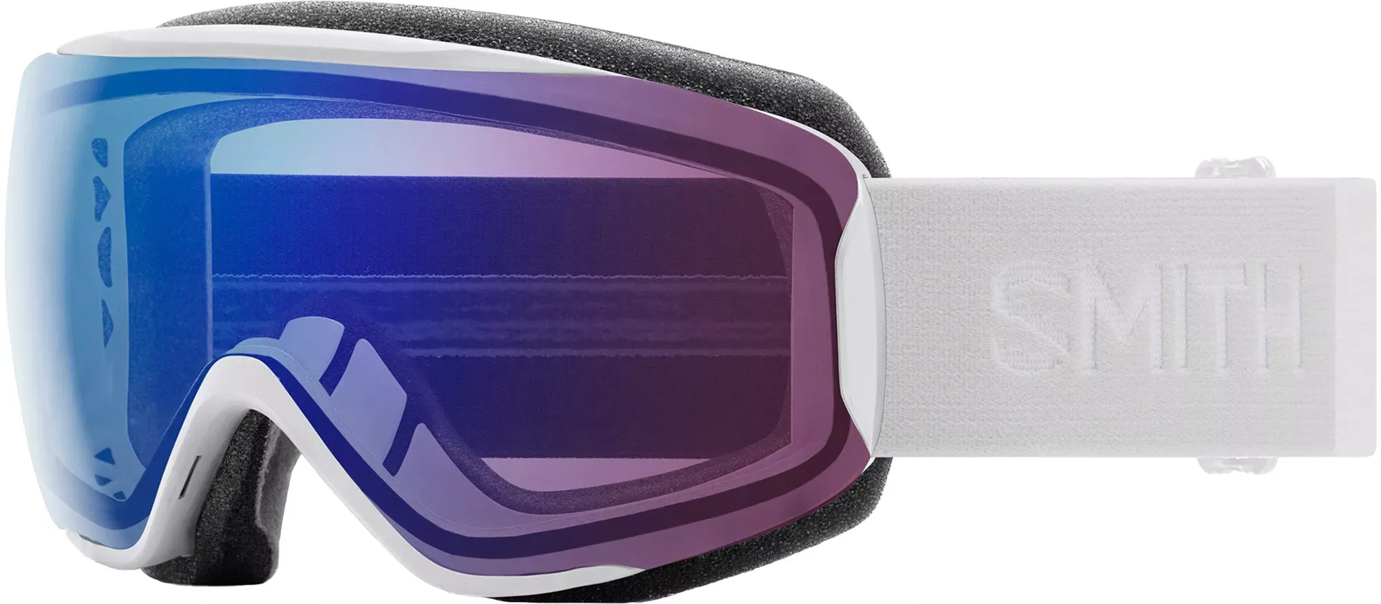 Smith Moment Ski / Snow Goggles White Vapor Frame, Sun Platinum Mirror Lens New