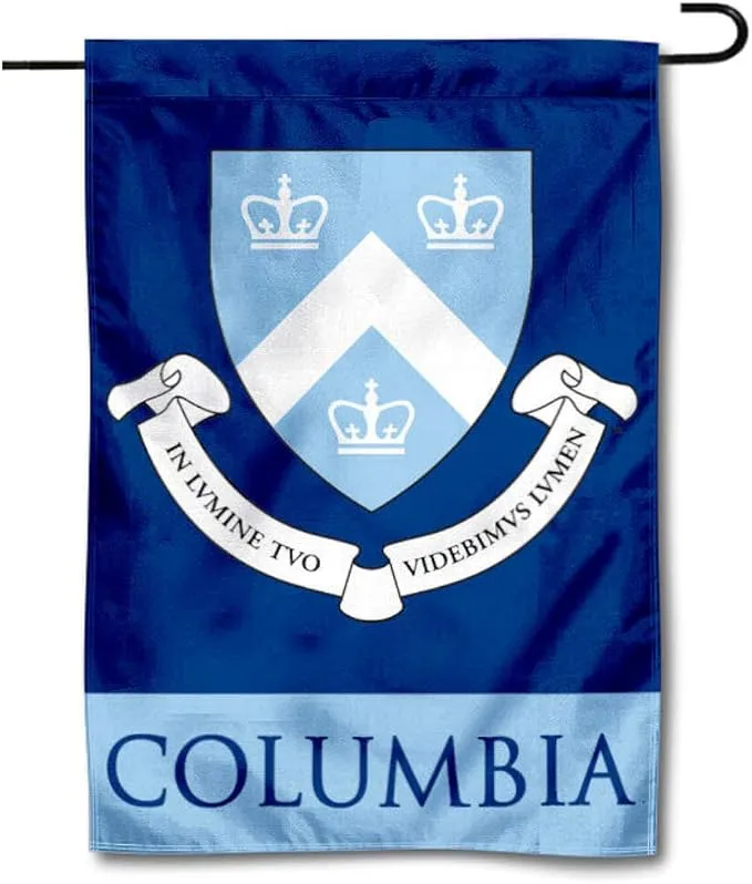 Columbia Lions Shield Garden Flag and Yard Banner