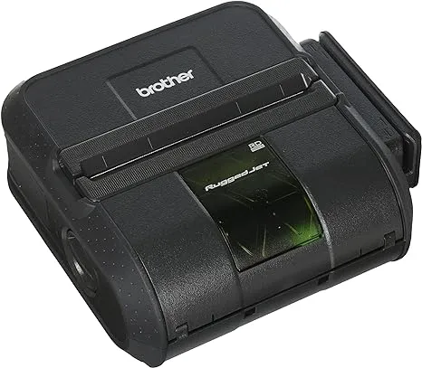 Brother RuggedJet RJ4030-K Direct Thermal Printer - Monochrome - Mobile - Label Print