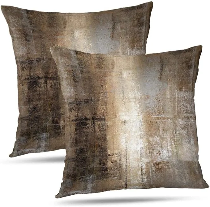 Alricc and Grey Abstract Art Artwork Pillow Cover Gallery Modern Decorative Throw Pillows Cushion Cover for Bedroom Sofa Living Room