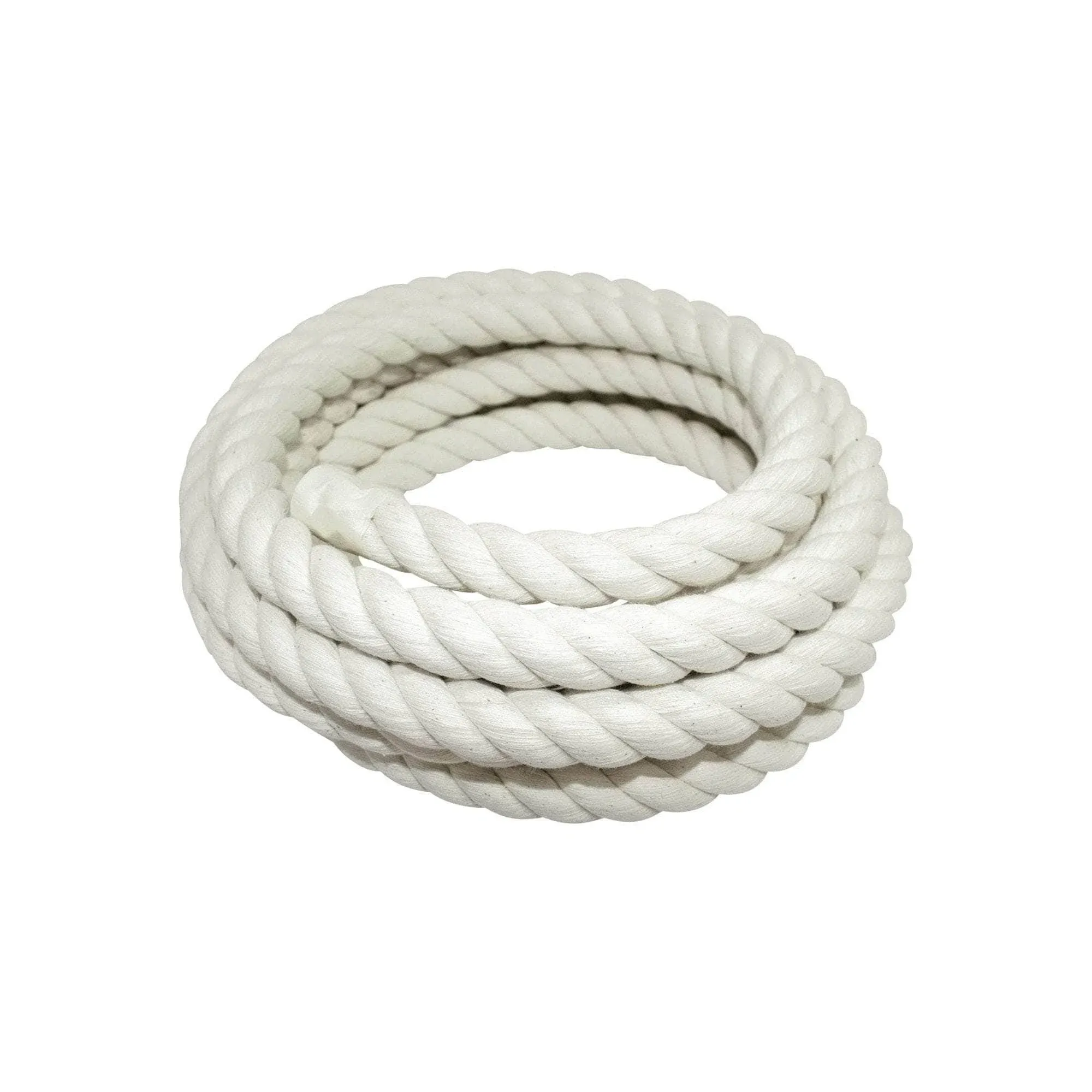 SGT KNOTS Twisted 100% Cotton Rope for DIY Projects, Crafts, Macrame Cord, Commercial, Agricultural - High Strength, Natural (3/4" x 10ft, Natural)