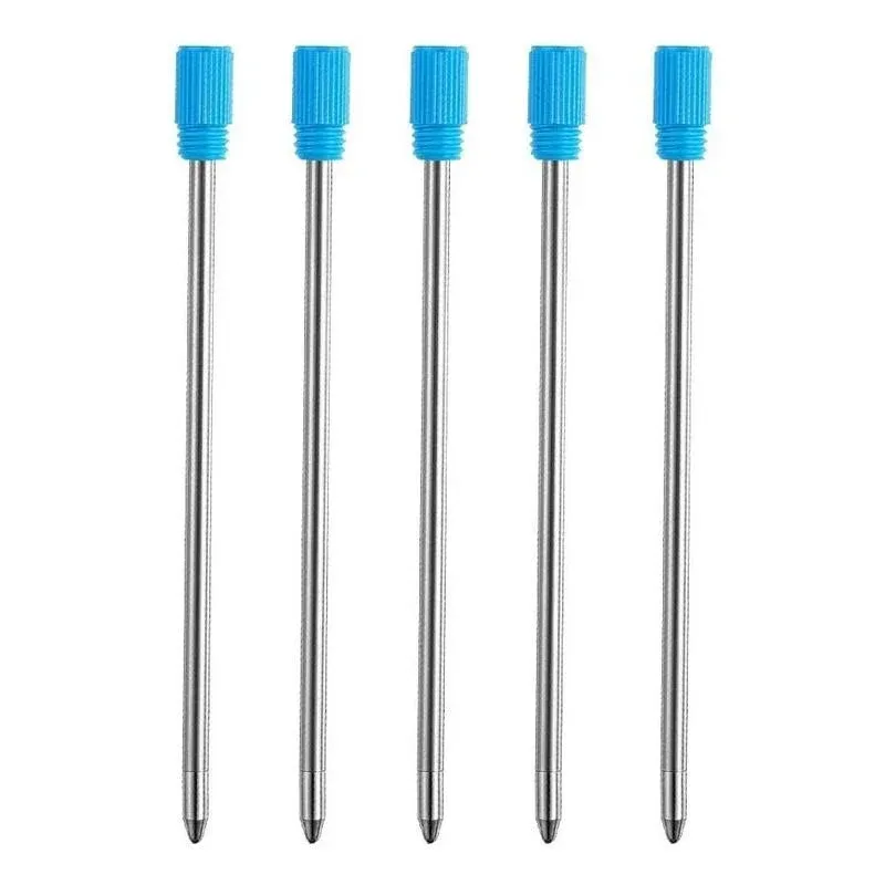 DunBong Ballpoint Metal D1 Refill for Multifunction Pen, Blue Pack of 5 Pieces (Blue)