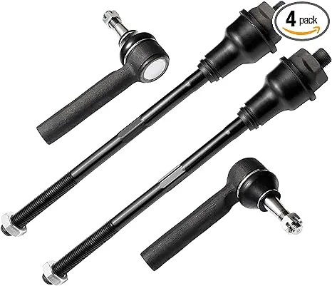 4 PC Inner/Outer Tie Rod End Kit FITS Escalade, Avalanche Silverado Sierra Su...