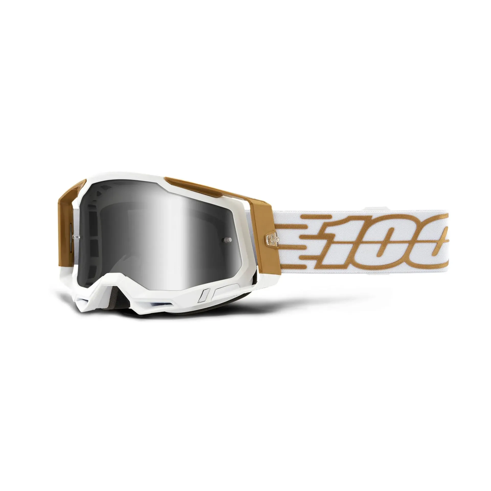 100 Percent Racecraft 2 Goggles Mayfair - Silver Mirror