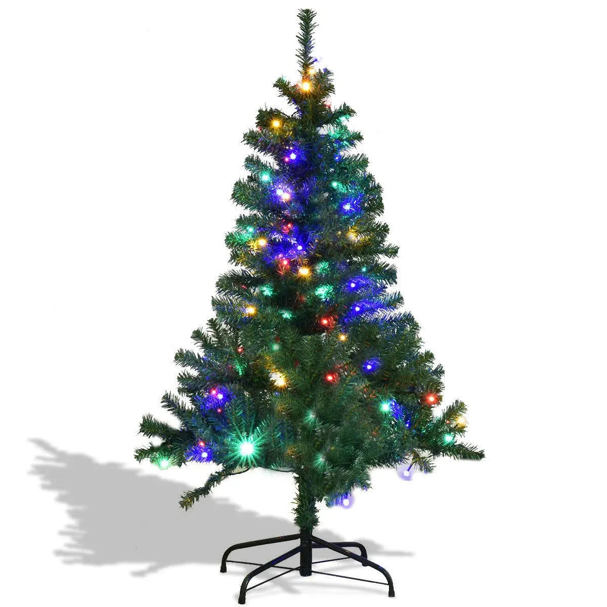 Costway 9ft Pre-Lit Artificial Christmas Tree Hinged 1000 LED Lights