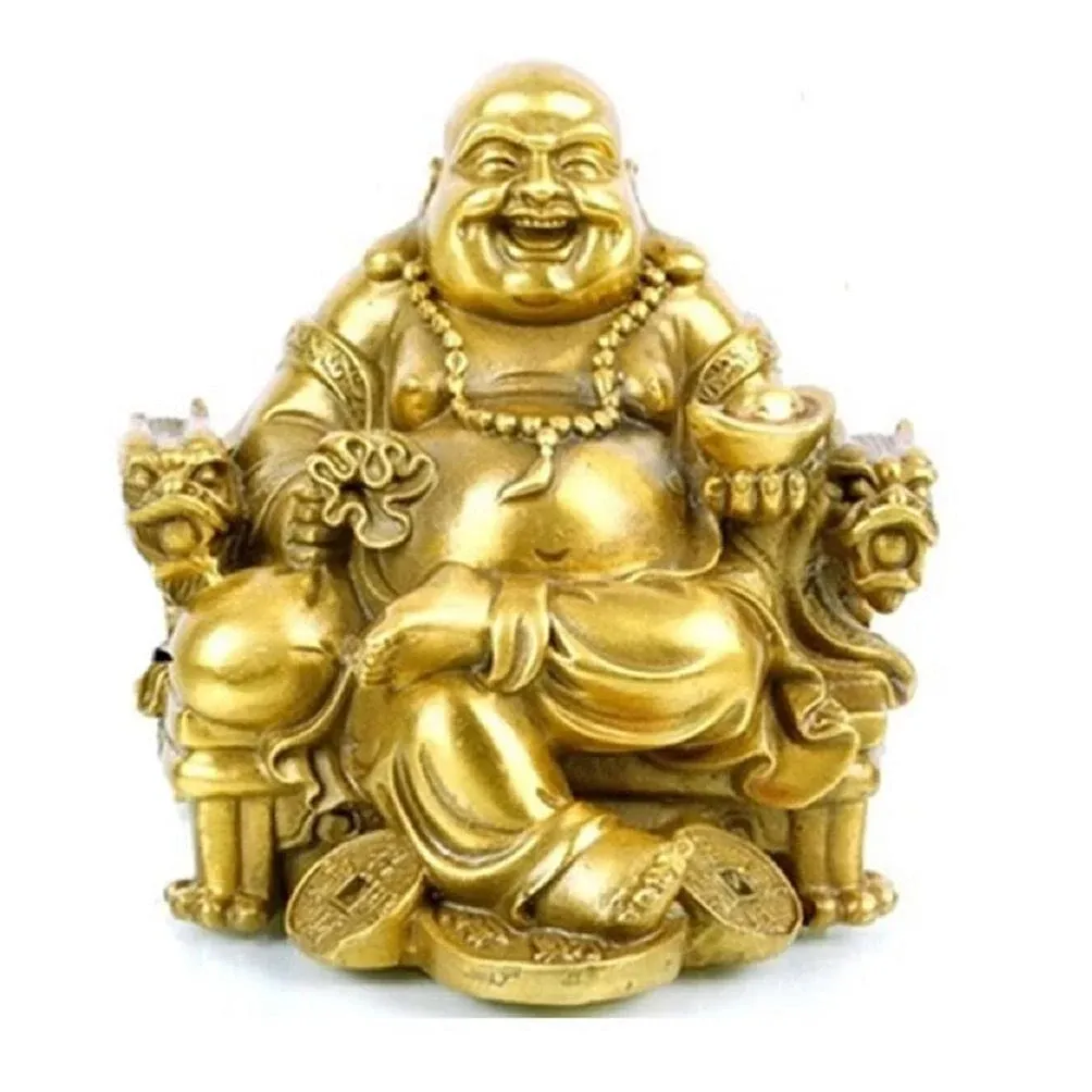 Fengshui Buddha Statue for Lucky & Happiness God of Wealth Laughing Buddha on ...