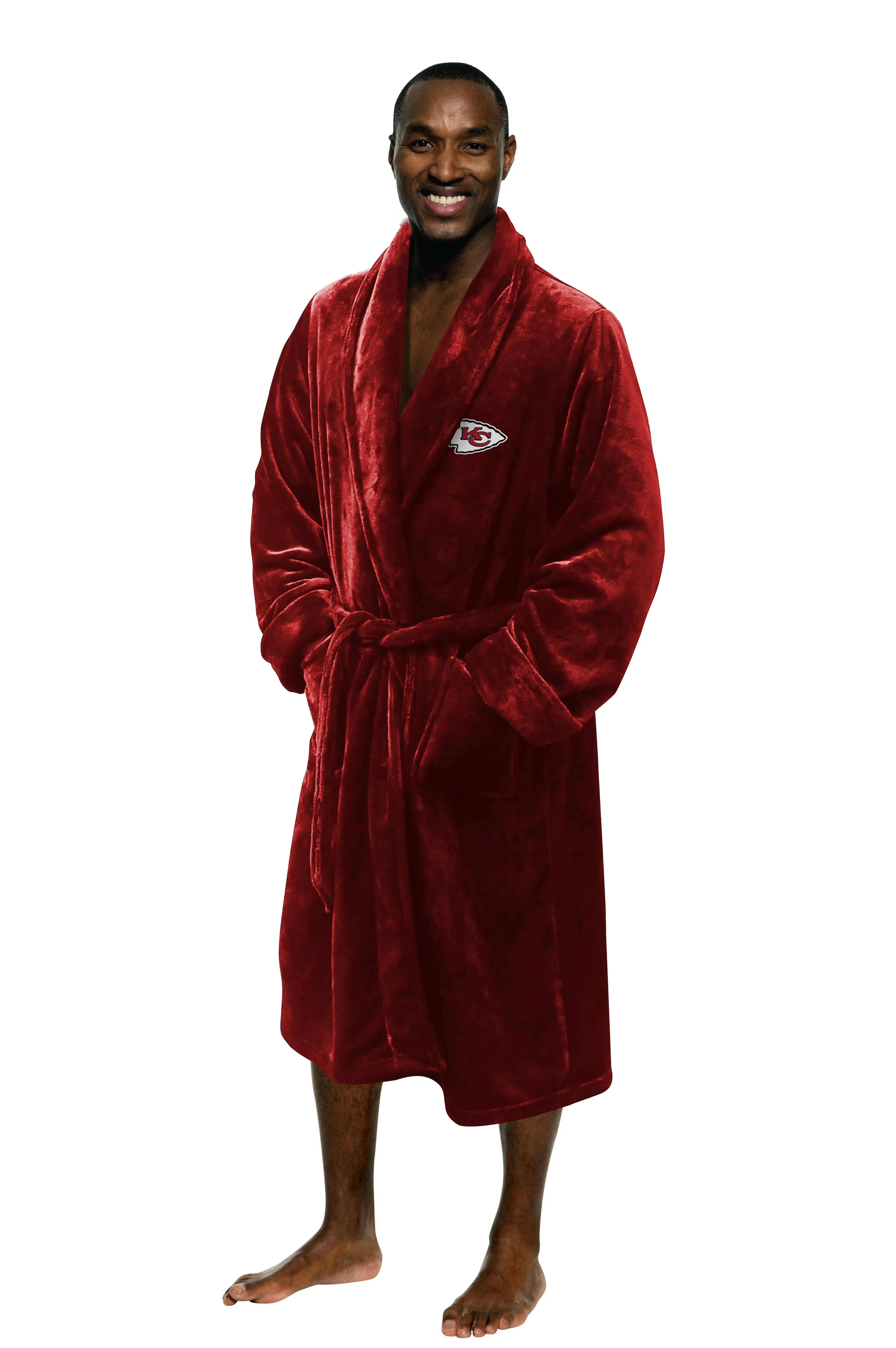 Kansas City Chiefs NFL Men&s L/XL Silk Touch Bath Robe