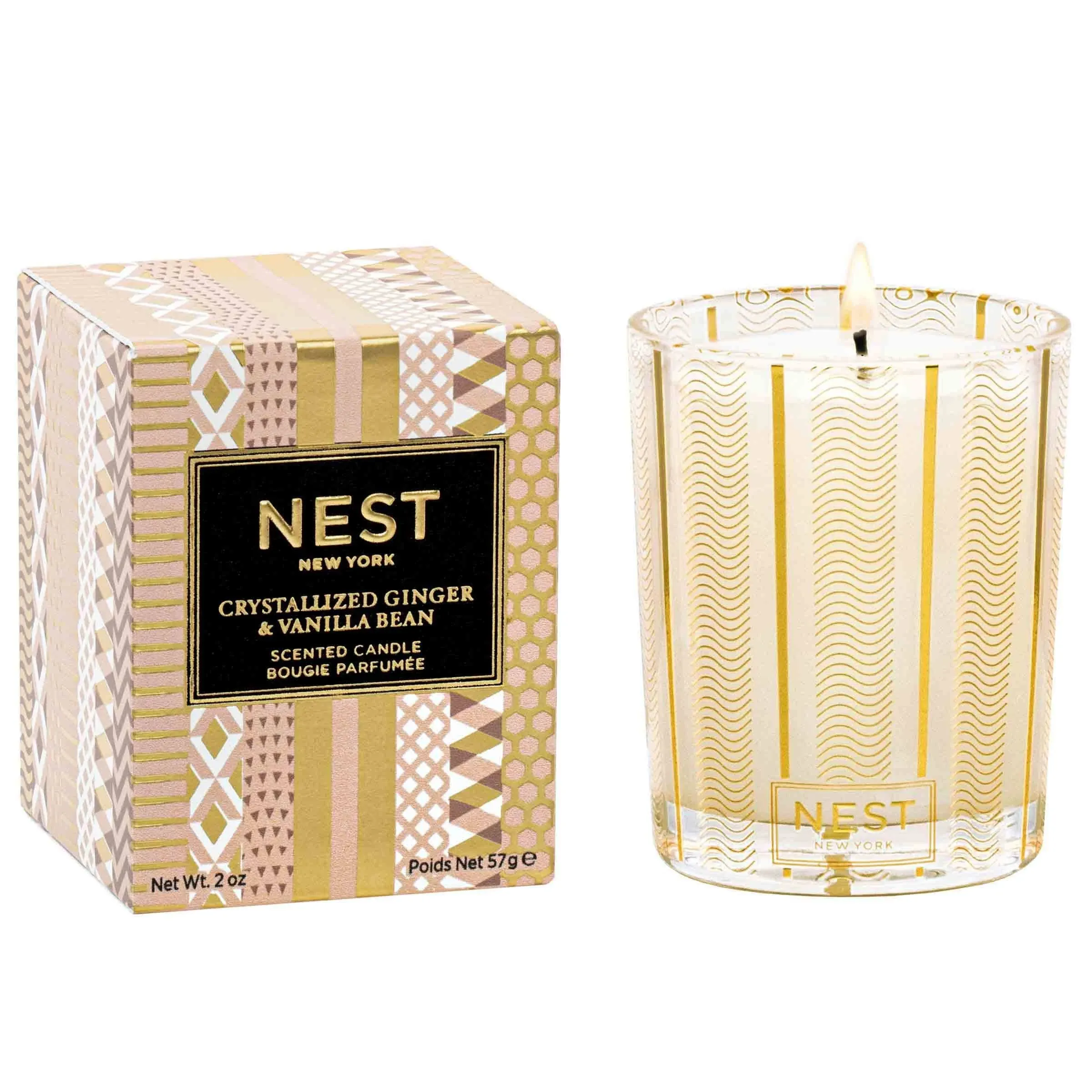 Nest Fragrances Crystallized Ginger & Vanilla Bean Votive Candle