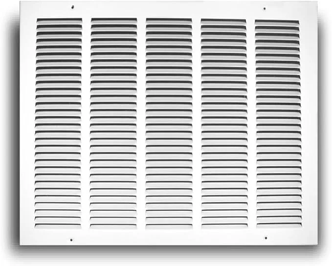 14"w X 14"h Steel Return Air Grilles - Sidewall and Ceiling - HVAC Duct Cover - White [Outer Dimensions: 15.75"w X 15.75"h]