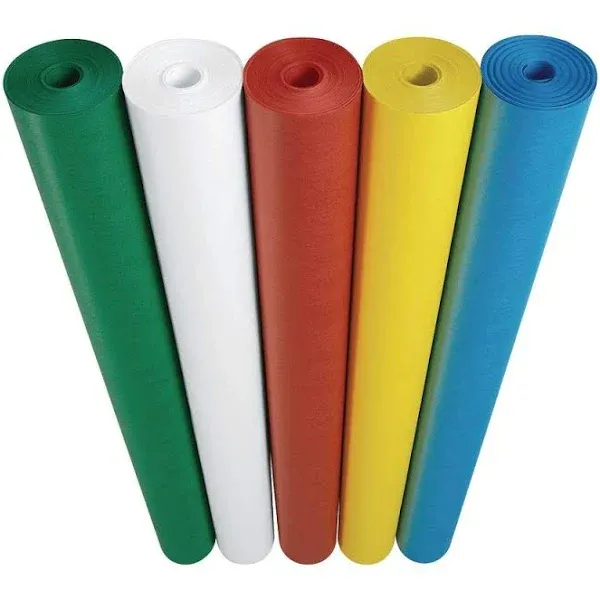 Colorations® Heavyweight Dual Surface Rolls - 36" x 200', Value Pack Set of 5 Colors