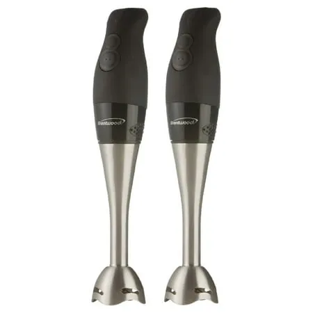 Brentwood Hand Blender 2 Speed 200 W Silver Black 2 Pack