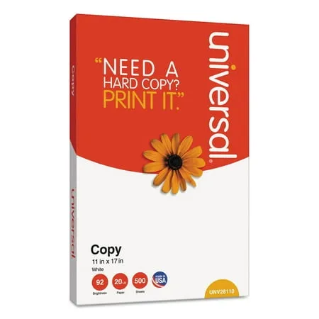 92 Brightness 11 in. x 17 in. Copy Paper - White (500 Sheets/Ream  5 Reams/Carton)