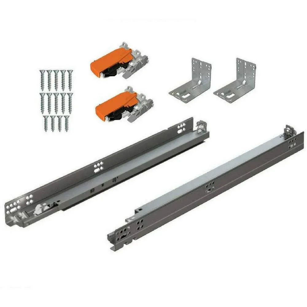 BLUM Tandem Plus BLUMOTION Drawer Slides Complete Pair, with Runners 563H, Locking Devices, Rear Mounting Brackets and Screws (for face Frame or Frameless Application) 21 Inch