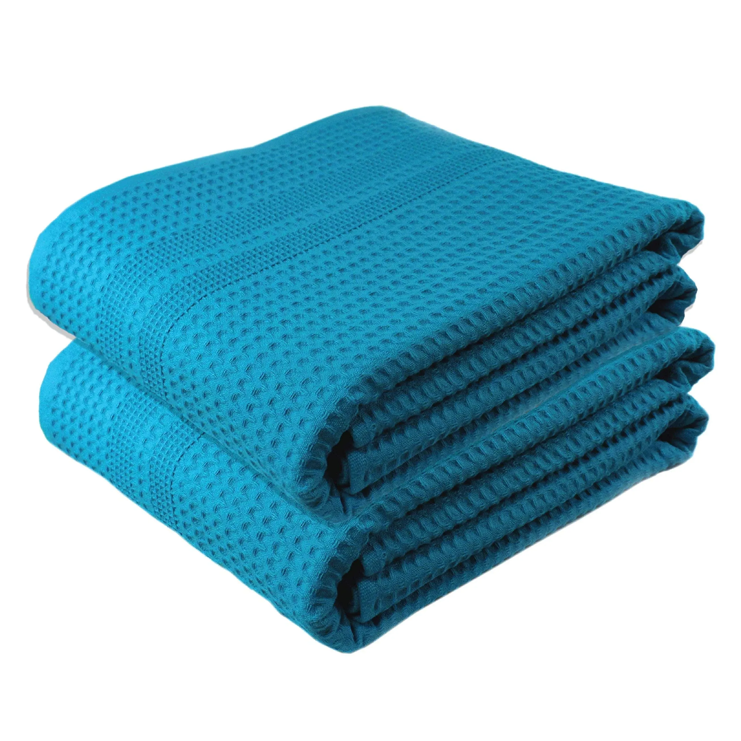 Waffle Towels Quick Dry Lint Free Thin 2 Pack Bath Sheets 40x80 Oversized Extra 