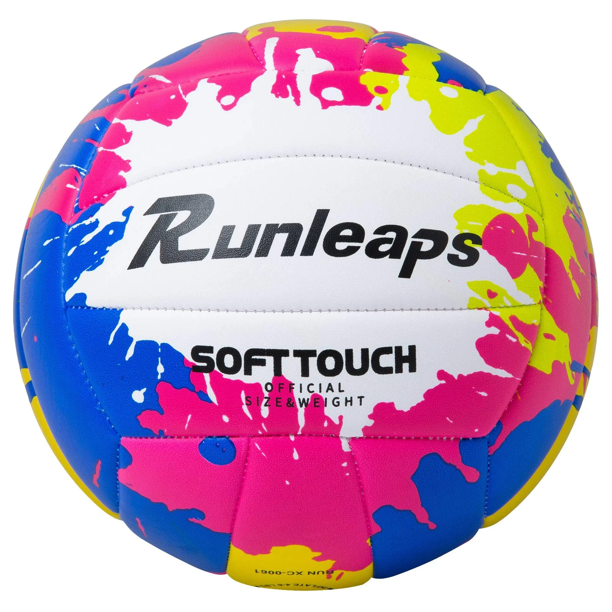 Runleaps Beach Volleyball Official Size 5 Soft Waterproof Volleyball Sand Sports ...