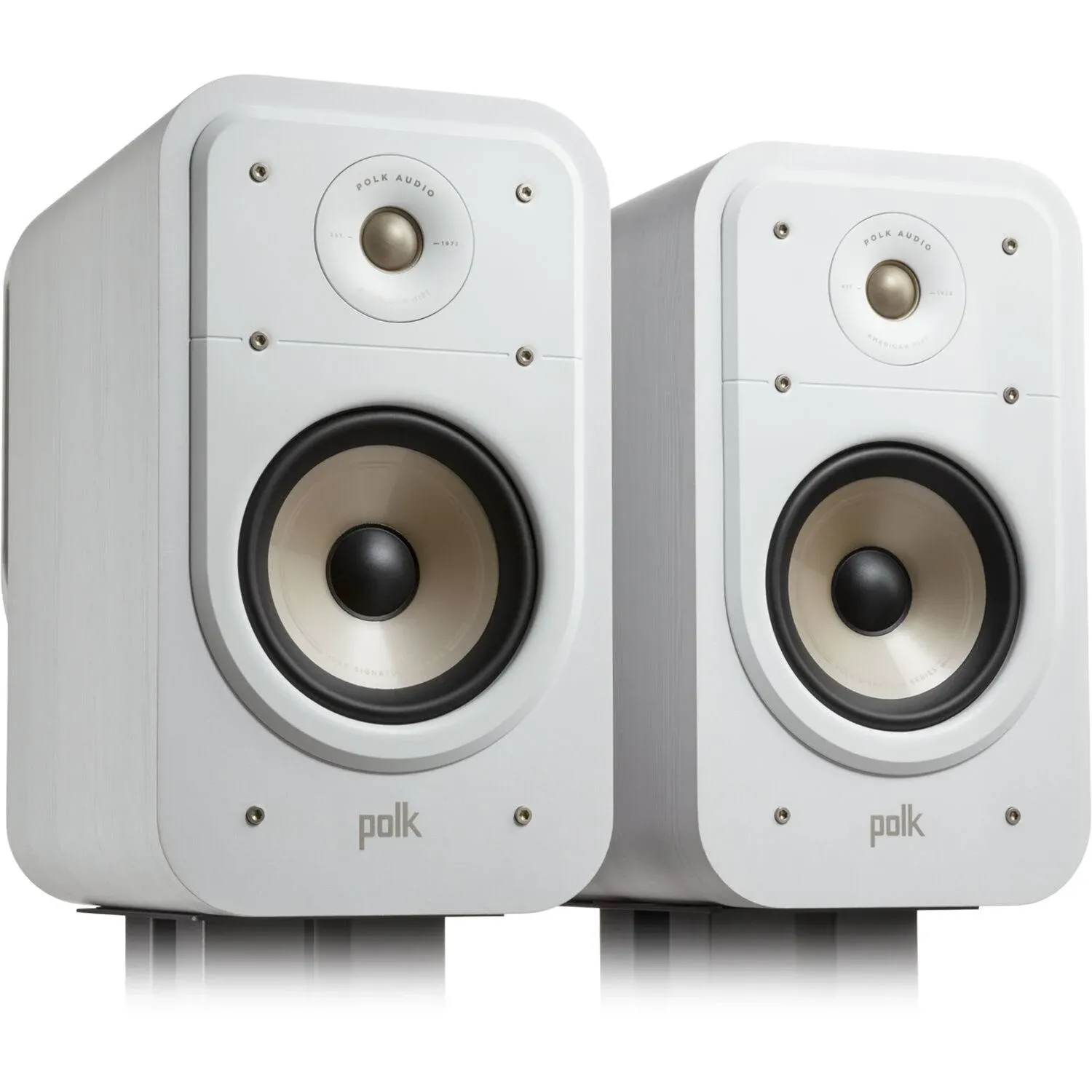 POLK AUDIO SIGNATURE ELITE ES20 BOOKSHELF SPEAKERS PAIR - WHITE