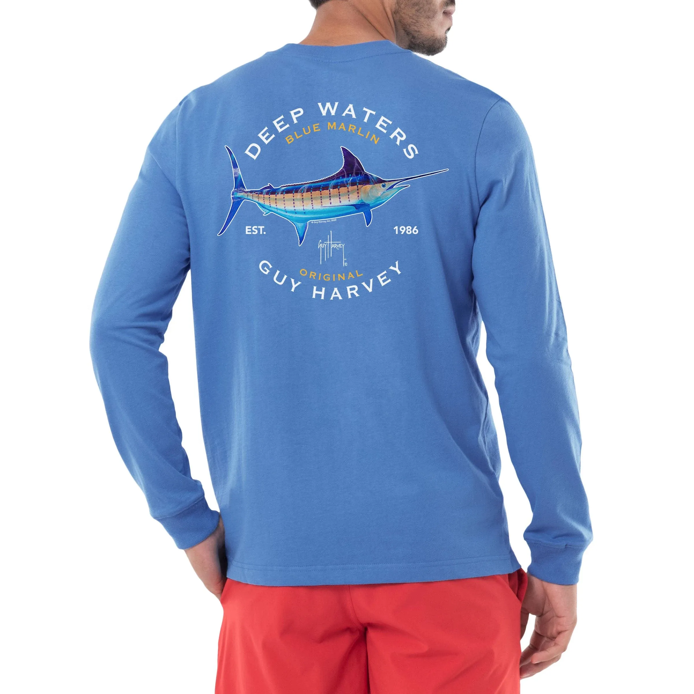 Guy Harvey Men's Billfish Collection Long Sleeve T-Shirt