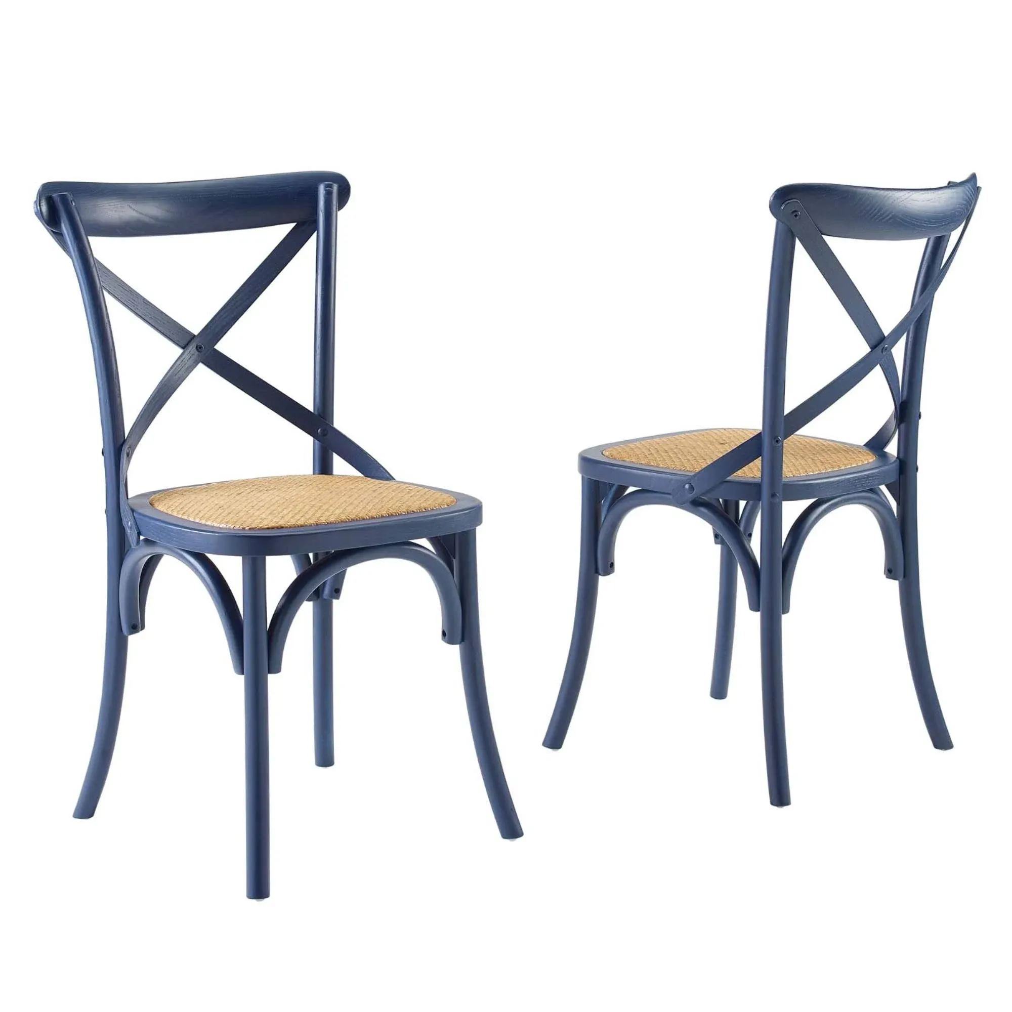 Modway Gear Dining Side Chair Set of 2 - Midnight Blue