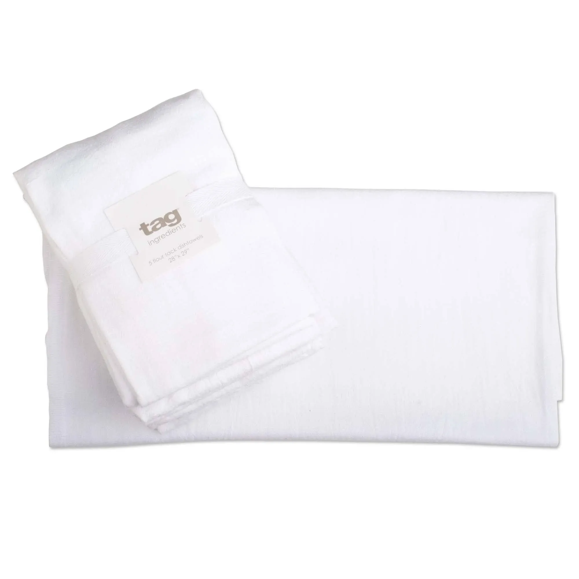 Floursack Cotton Dishtowel - White