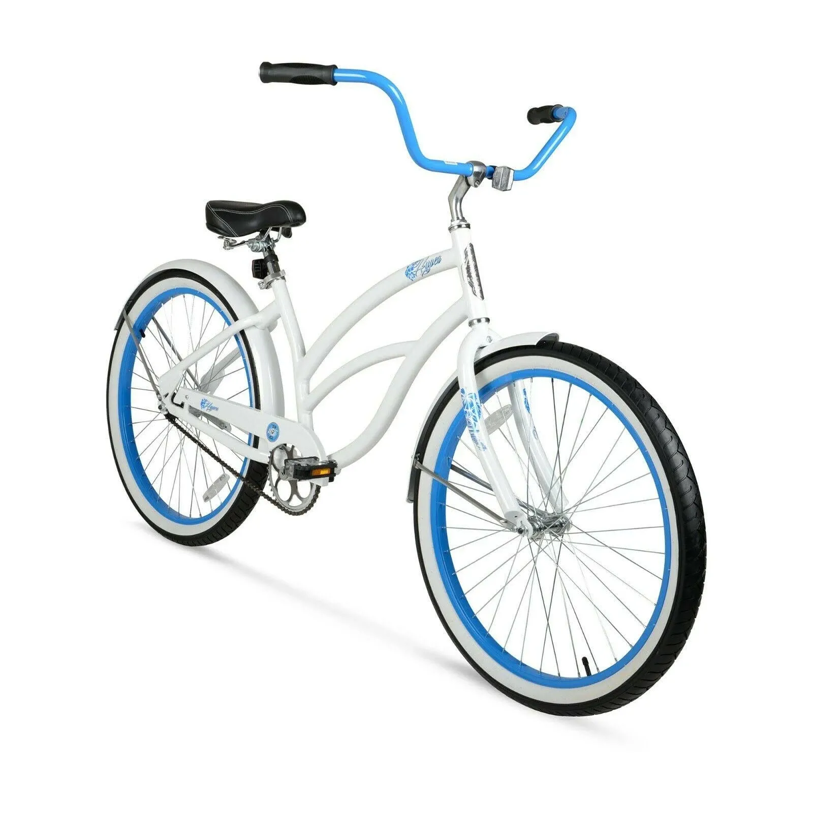 26" Women's Classic Beach Cruiser Bike Lightweight Aluminum Comfort Ride, White