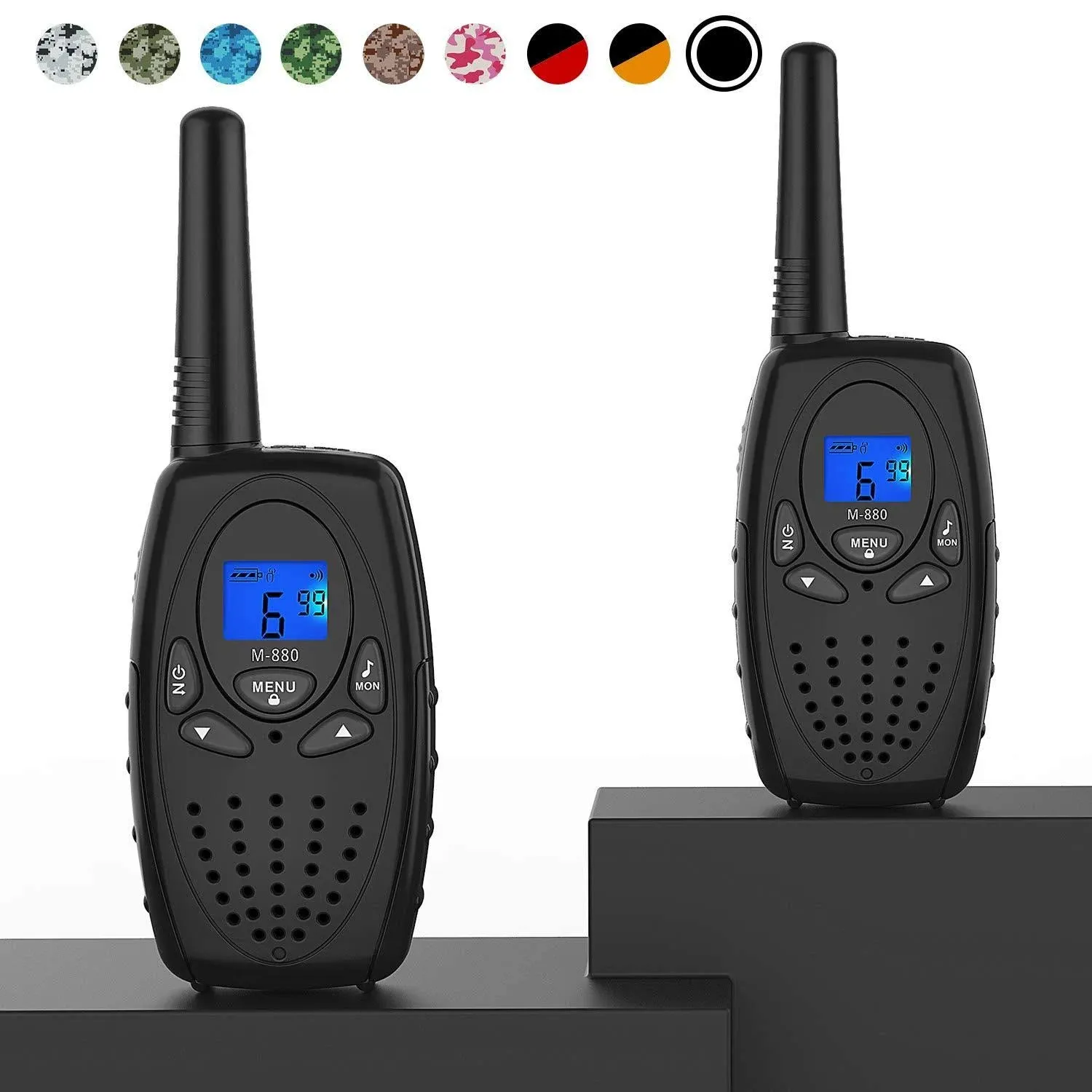 Walkie Talkies for Adults, Topsung M880 FRS Two Way Radio Long Range with Vox ...