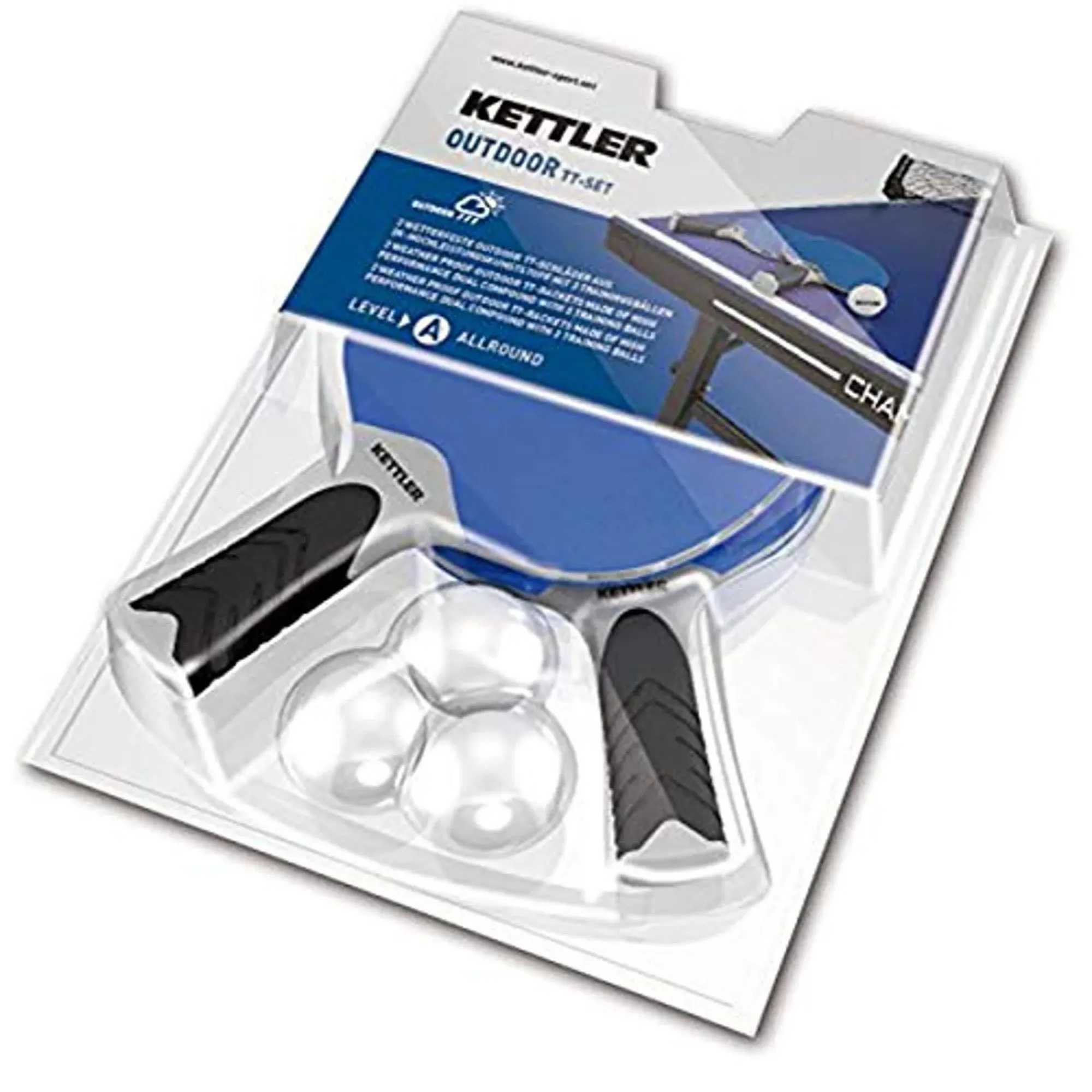 Kettler HALO 5.0 Indoor/Outdoor Table Tennis Bundle