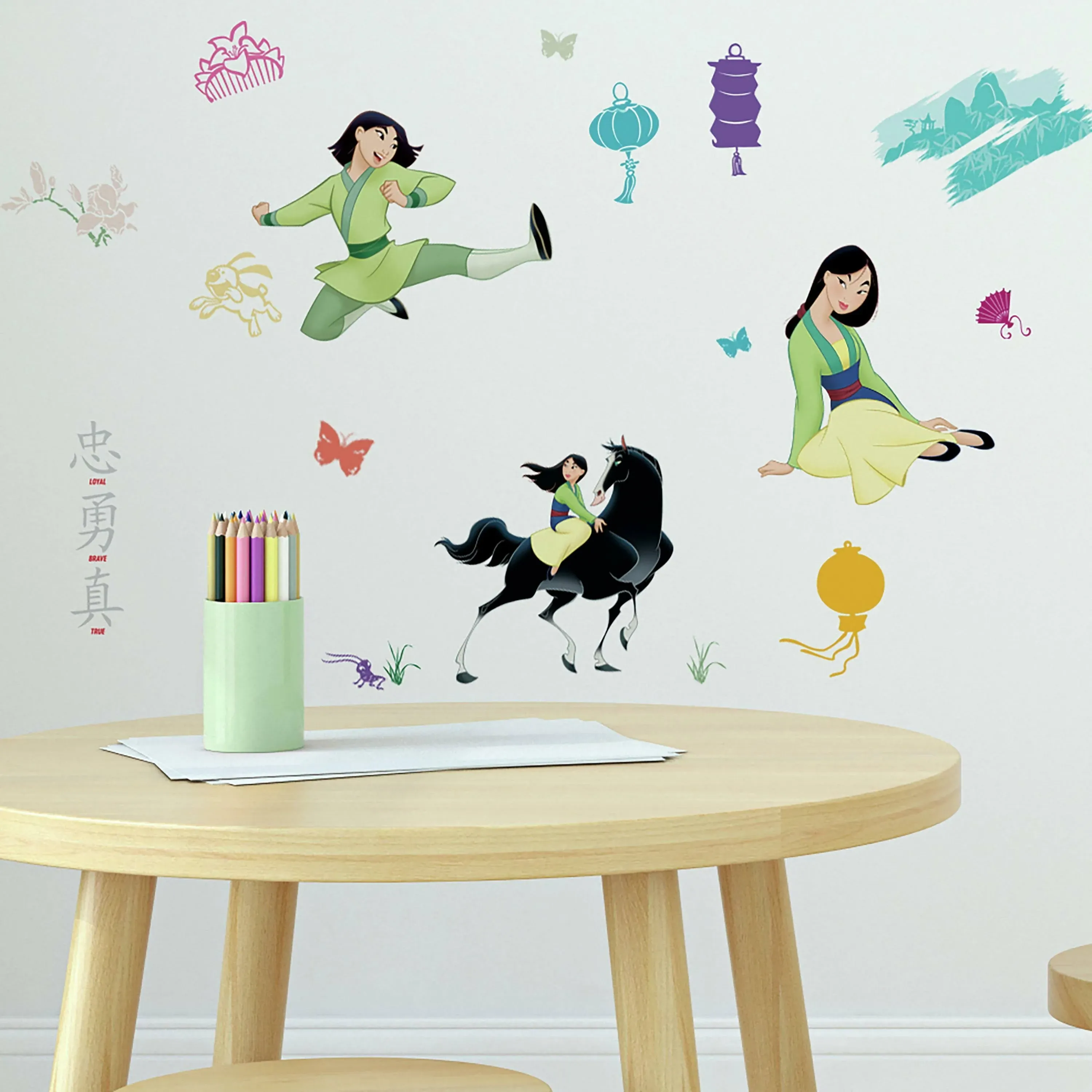 RoomMates Mulan Peel and Stick Wall Decals