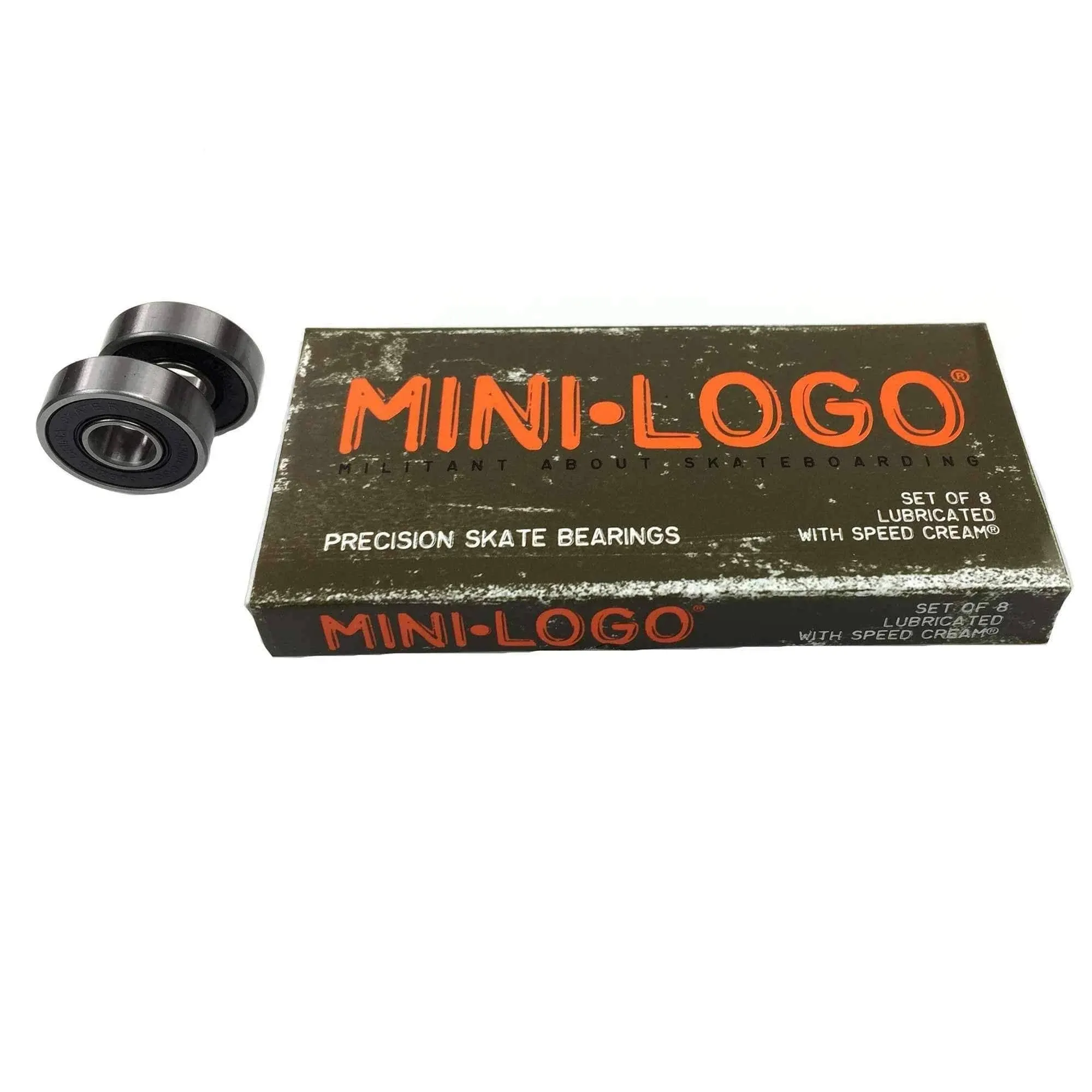 Mini Logo Skateboard Bearings Series 3 8mm 8 Pack