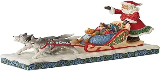 Santa Dog Sledding