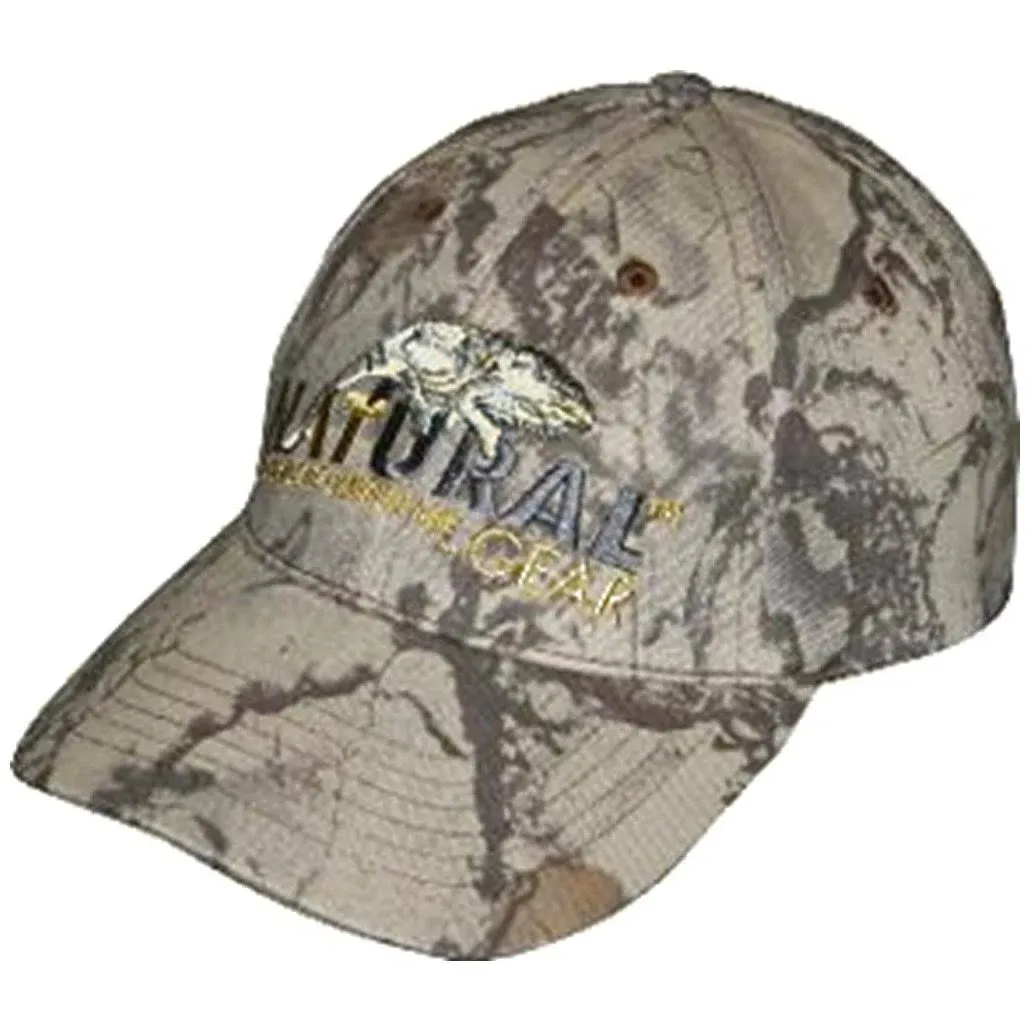 Natural Gear 6 Panel Logo Cap Natural