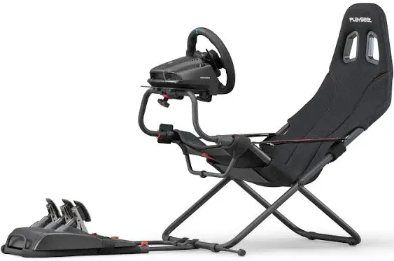 Cockpit de course Playseat Challenge Sim | Pliable et réglable | pour les courses Sim haute performance | Compact et flexible | Prend en charge tous les volants et pédales | pour PC et consoles | Édition Actifit