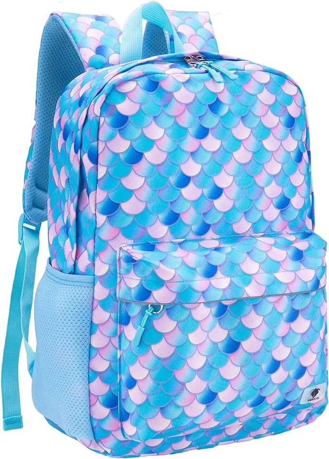 Mermaid Backpack with Laptop Compartment, Aqua Backpack, Durable, Gives Back to a Great Cause, 17 Inches