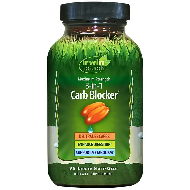 Irwin Naturals Maximum Strength 3-in-1 Carb Blocker