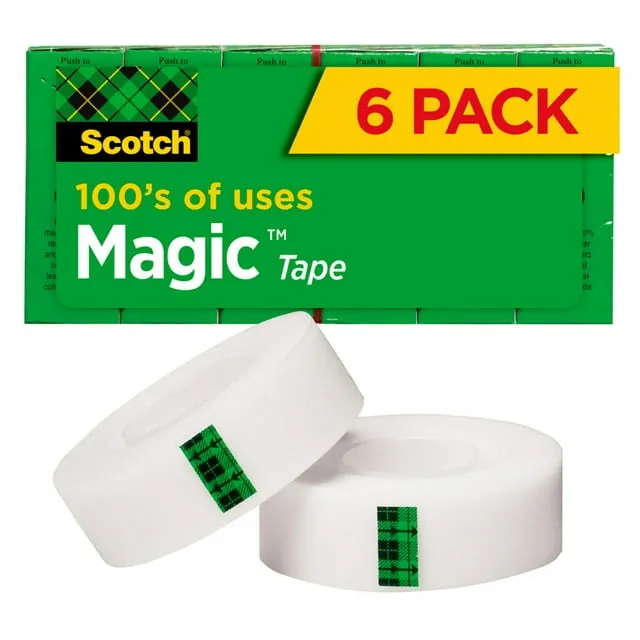 Scotch Magic Tape Refill 3/4 inch x 1000 inch 6/Pack