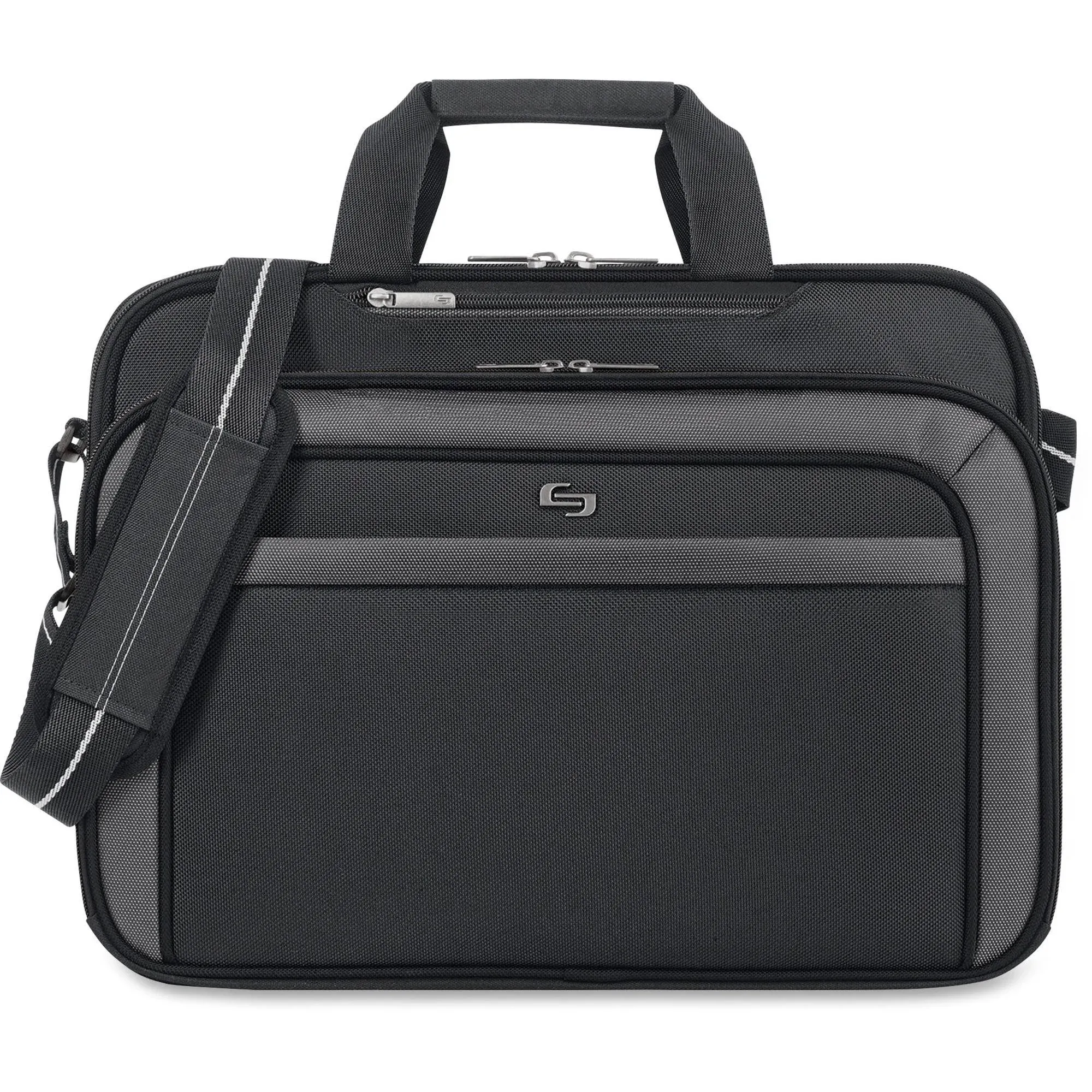 Pro Checkfast Briefcase, Fits Devices Up To 17.3", Polyester, 17 X 5.5 X 13.75, Black