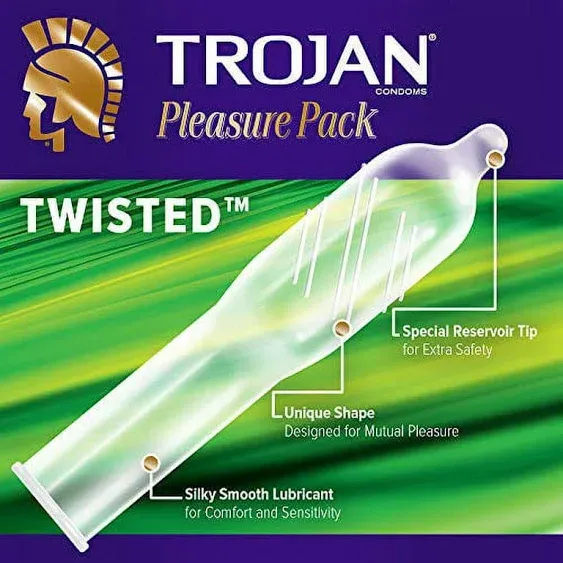 Trojan Pleasure pack Lubricated Latex Condoms (36 ct)