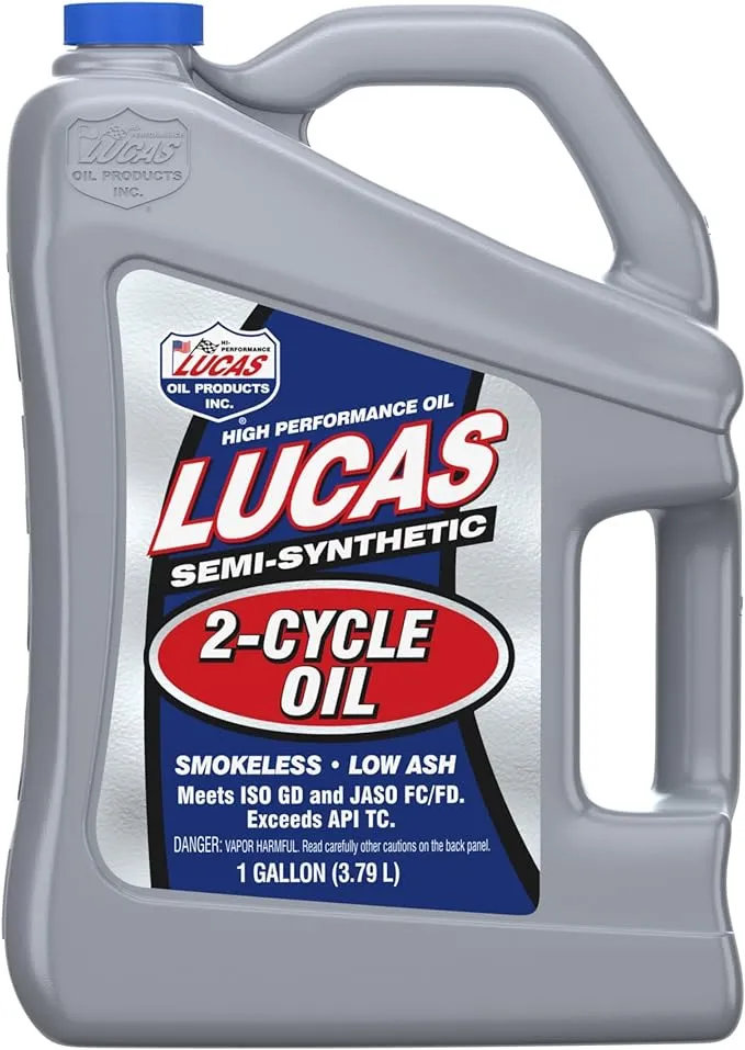 Lucas Oil 10115 Semi-Synthetic 2-Cycle Motor Oil - 1 Gallon