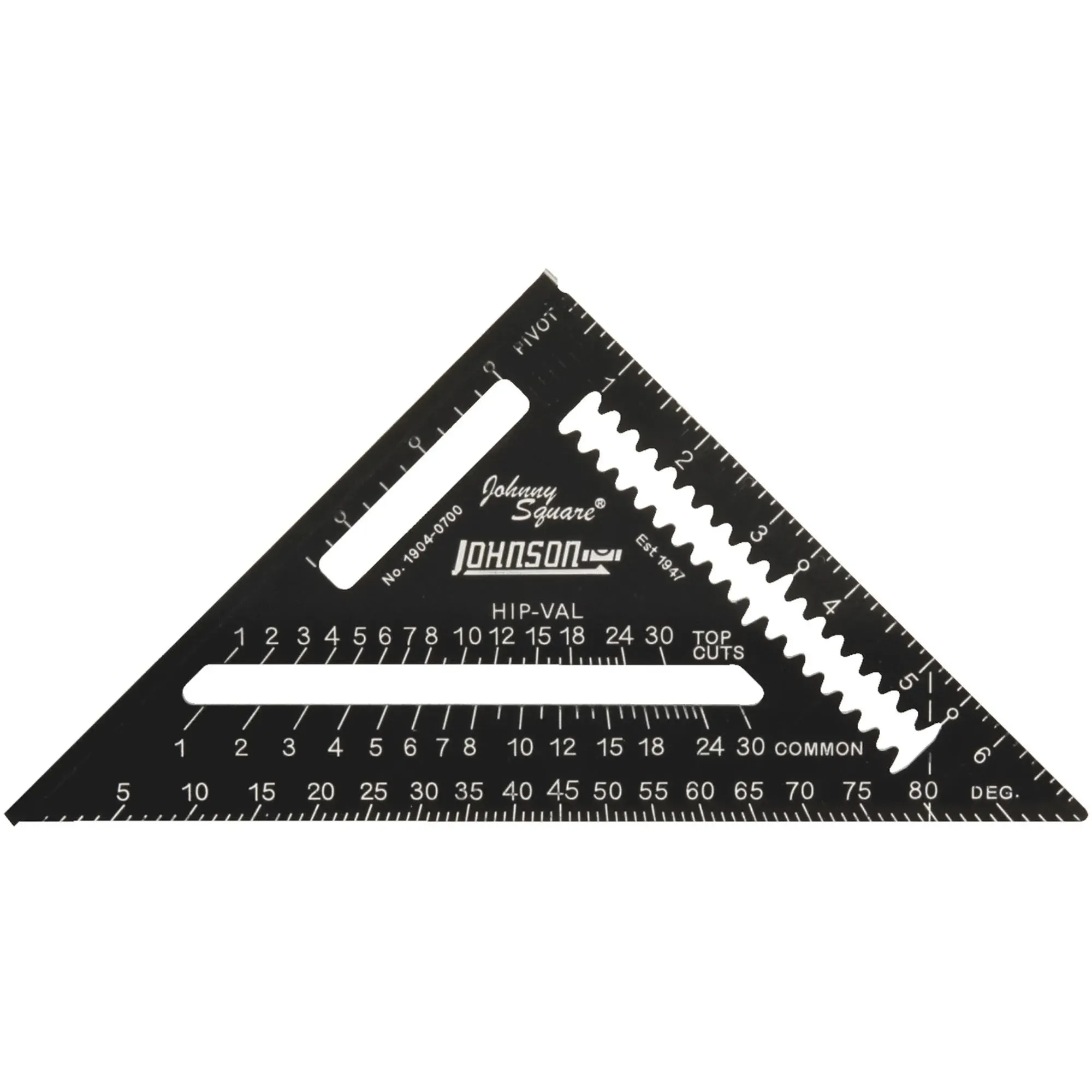 Johnson Level 1904-0700 Rafter Square, Aluminum, 7 in