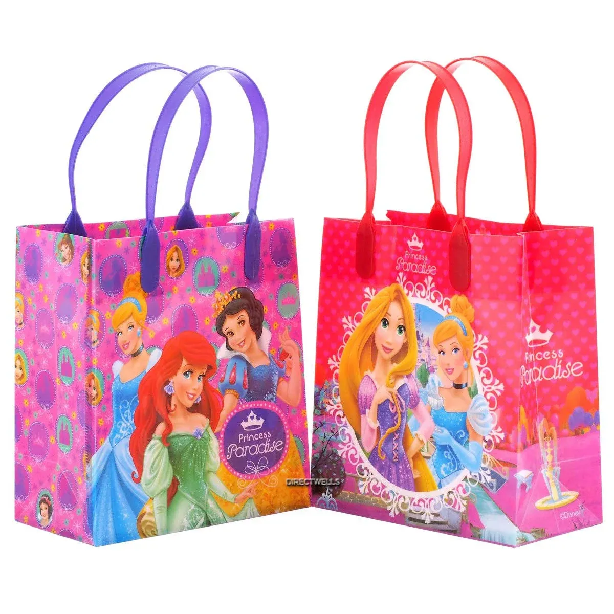 Princess Paradise Reusable Party Favor Goodie Small Gift Bags