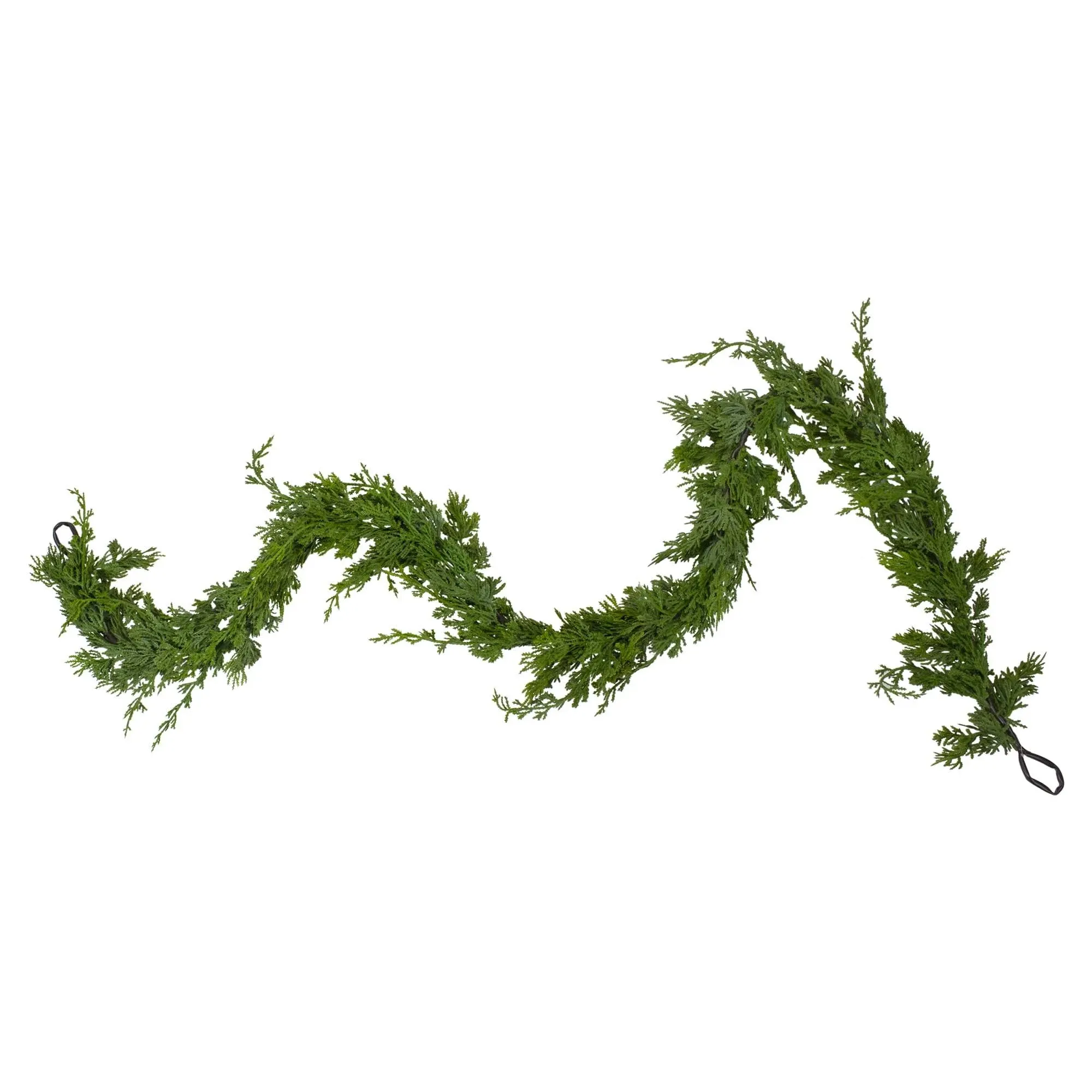 6' Realistic Soft Cedar Artificial Christmas Garland, Unlit - Modern - Wreaths And Garlands - by Northlight Seasonal | Houzz