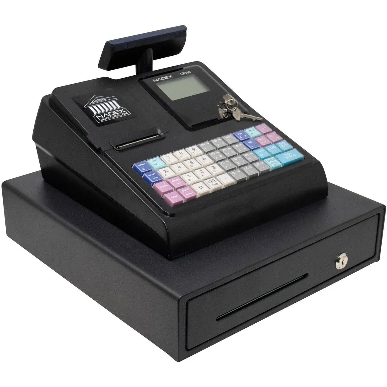 Nadex Coins CR360 Thermal-Print Electronic Cash Register (Black)