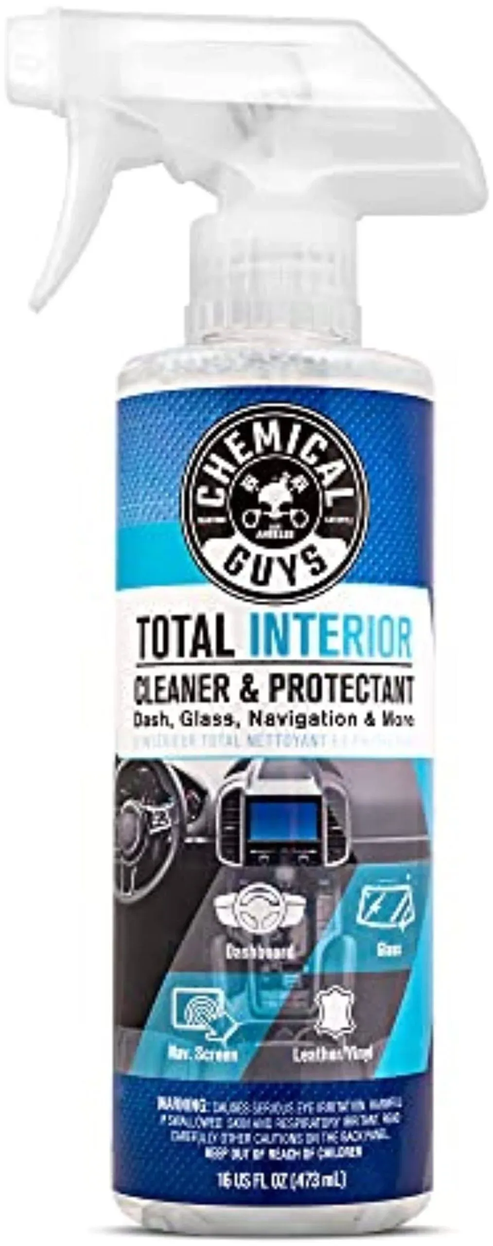 Chemical Guys Total Interior Cleaner &amp; Protectant SP122016 16 oz Dash Glass Nav+